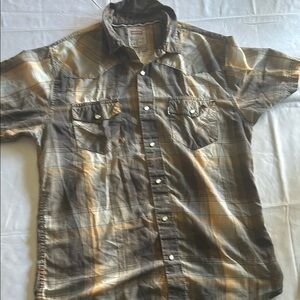 Levi's Brown Button Down Shirt Lightweight Casual Top